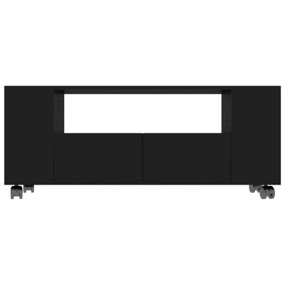 vidaXL TV-benk svart 120x35x48 cm konstruert tre
