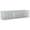 vidaXL Gabion hevet seng 4 stk. 400 x 100 x 100 cm Galvanisert st&aring;l