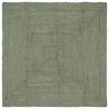 vidaXL Omr&aring;detepper Rektangul&aelig;r Olivengr&oslash;nn 120 x 120 cm Jute