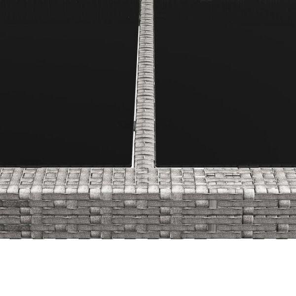 vidaXL Utendørs spisebord grå 200x150x74 cm polyrotting