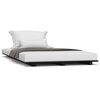 vidaXL Sengeramme svart 90x190 cm heltre furu