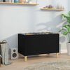 vidaXL Hifi-benk svart 74,5x38x48 cm konstruert tre