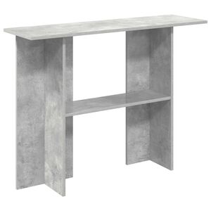 vidaXL Konsollbord Betonggr&aring; 100 x 30 x 75 cm Konstruert tre