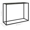 vidaXL Konsollbord svart 100x35x75 cm herdet glass