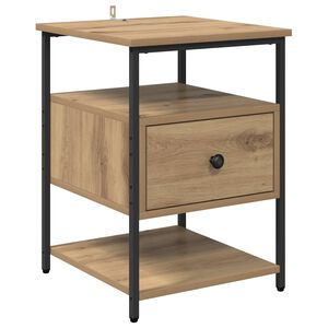 vidaXL Nattbordskap Artisan Eik 40 x 42 x 56 cm Konstruert tre