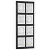 vidaXL H&aring;ndsk&aring;ret veggpanel MDF 40x80x1,5 cm svart og hvit