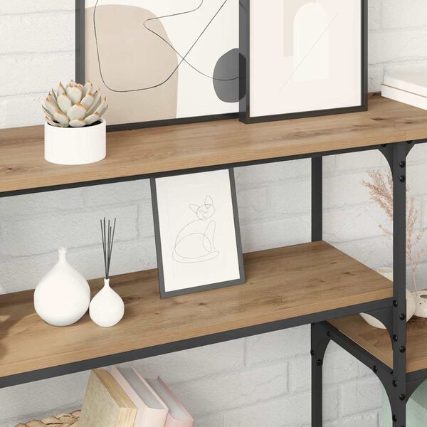 vidaXL Konsollbord Artisan Eik 150 x 29 x 76,5 cm Konstruert tre