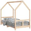 vidaXL Barnesengeramme 80x160 cm heltre furu
