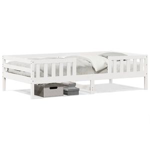vidaXL Sengeramme uten madrass hvit 90x190 cm heltre furu