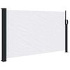 vidaXL Uttrekkbar sidemarkise hvit 120x500 cm