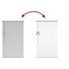 vidaXL Vindu Persienne med gardiner sølv Aluminium