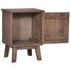 vidaXL Nattbord 40x30x53 cm heltre teak