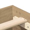 vidaXL Sengeramme uten madrass artisan eik 90x190 cm konstruert tre