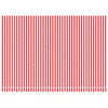 vidaXL Erstatningsduk for markise rød og hvit stripe 4,5x3 m
