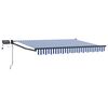vidaXL Manuell utvidbar markise med LED-lamper 2,5 x 2 m