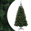 vidaXL Kunstig juletre med julekuler 120 cm 150 LED-lys Varmhvit