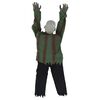 vidaXL Halloween Krypende Zombie gr&oslash;nn 112 x 25.5 x 21.5 cm Polyester