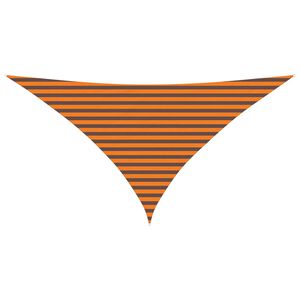 vidaXL Solskygge seil Oransje og Brunt 3,5 x 3,5 x 4,9 m