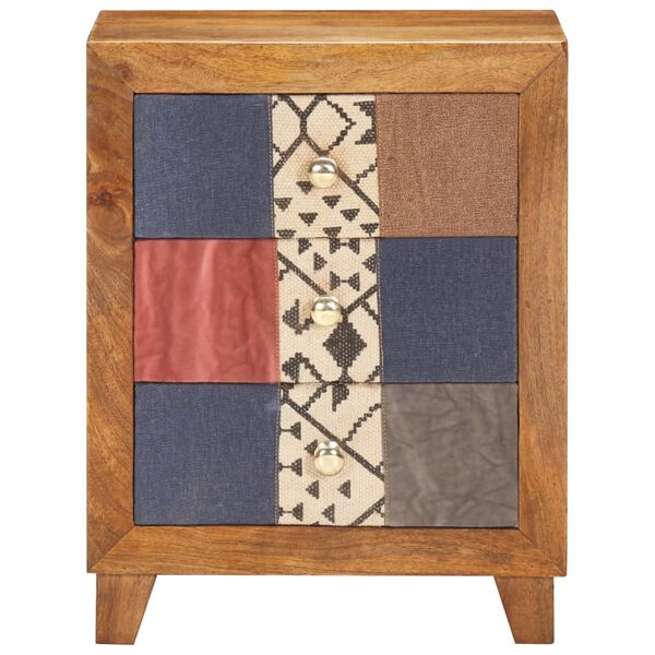 vidaXL Nattbord 40x30x50 cm heltre mango