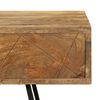 vidaXL Skrivebord med skuffer heltre mango 110x50x76 cm