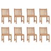 vidaXL Hagestoler 8 stk heltre teak