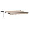 vidaXL Manuell utvidbar markise med LED-lamper 3,5 x 2 m
