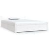 vidaXL Sengeramme med skuffer hvit 120x190 cm Small Double