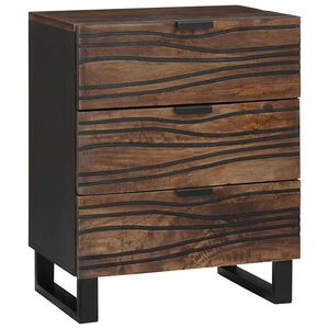 vidaXL Nattbordskap Valn&oslash;tt 50 x 33 x 62 cm Konstruert tre