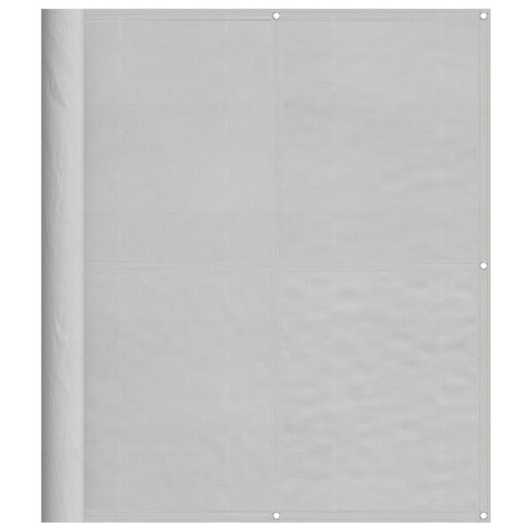 vidaXL Balkongskjerm lysegr&aring; 120x700 cm 100% polyester oxford