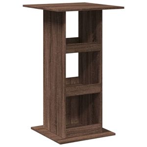 vidaXL Barbord med oppbevaring brun eik 60x60x102 cm konstruert tre