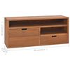vidaXL TV-benk 90x30x40 cm heltre teak