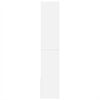vidaXL Bokhylle hvit 100x36x189 cm konstruert tre