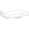 vidaXL Flytende vegghyller 2 stk eik og hvit 50x23x3,8 cm MDF