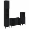 vidaXL Baderomsinnredningssett 3 stk. Svart eik 30 x 30 x 190 cm