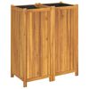 vidaXL Plantekasse med foring 84x42x100 cm helte akasie