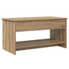 vidaXL Kaffebord Artisan Eik 80 x 50,5 x 41,5 cm Konstruert tre