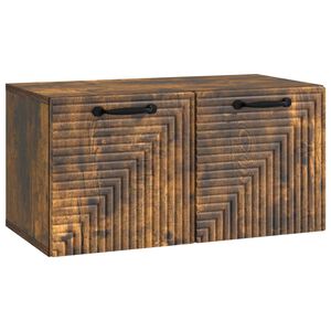 vidaXL Vegghengt TV skap R&oslash;kt Eik 59,5 x 31 x 30 cm Konstruert tre