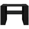 vidaXL Kaffebord med lagring Svart Eik 66 x 53 x 45 cm Konstruert tre