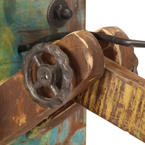 vidaXL Vegglampe i industriell stil flerfarget rund E27