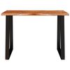vidaXL Spisebord med naturlig kant 110x70x75 cm heltre akasie