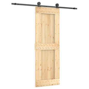 vidaXL Skyved&oslash;r med monteringstilbeh&oslash;r 70x210 cm heltre furu