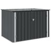 vidaXL Hage Lagringsboks Svart 151,5 x 107 x 100 cm St&aring;l