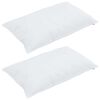 vidaXL Pute med pute 2 pcs Hvit 40 x 80 cm Bomull