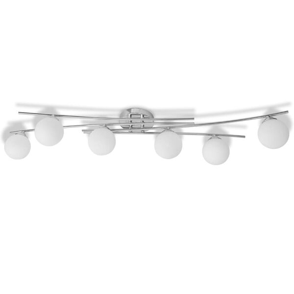 vidaXL Taklampe med 6 LED-p&aelig;rer G9 240 W