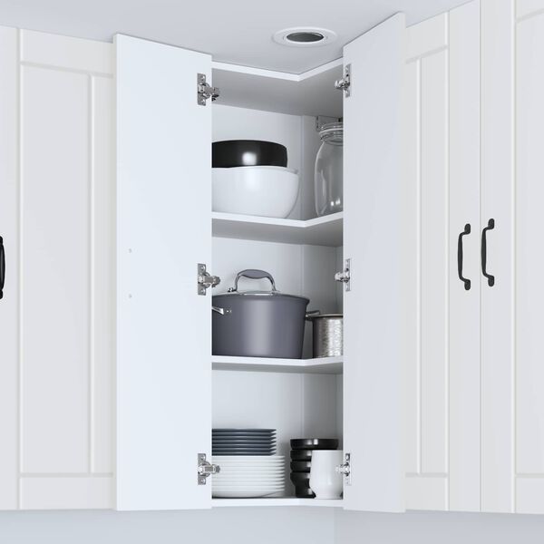 vidaXL Kj&oslash;kkenskap Lucca Hvit 57 x 57 x 100 cm Konstruert tre