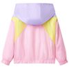 Hettejakke for barn med glidel&aring;s flerfarget 92