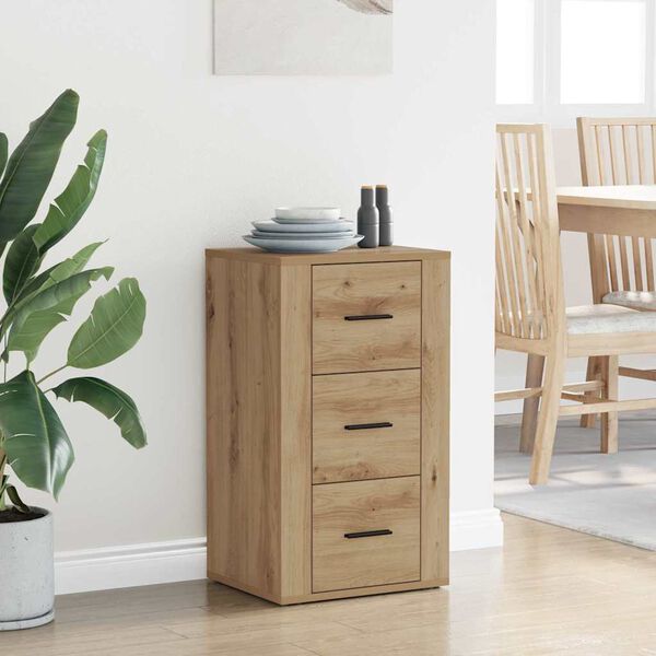 vidaXL Serviesskap Artisan Eik 40 x 33 x 70 cm Konstruert tre