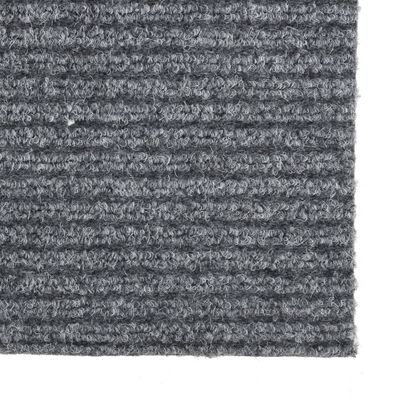 vidaXL Smussfangende teppeløper 100x100 cm grå