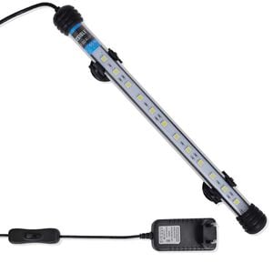 vidaXL LED-lampe for akvarium 28 cm hvit