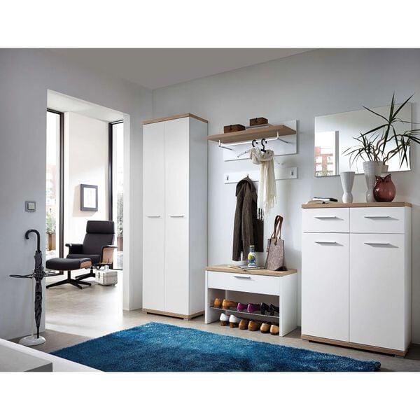 Germania Skobenk Top hvit og sonoma eik 3192-178